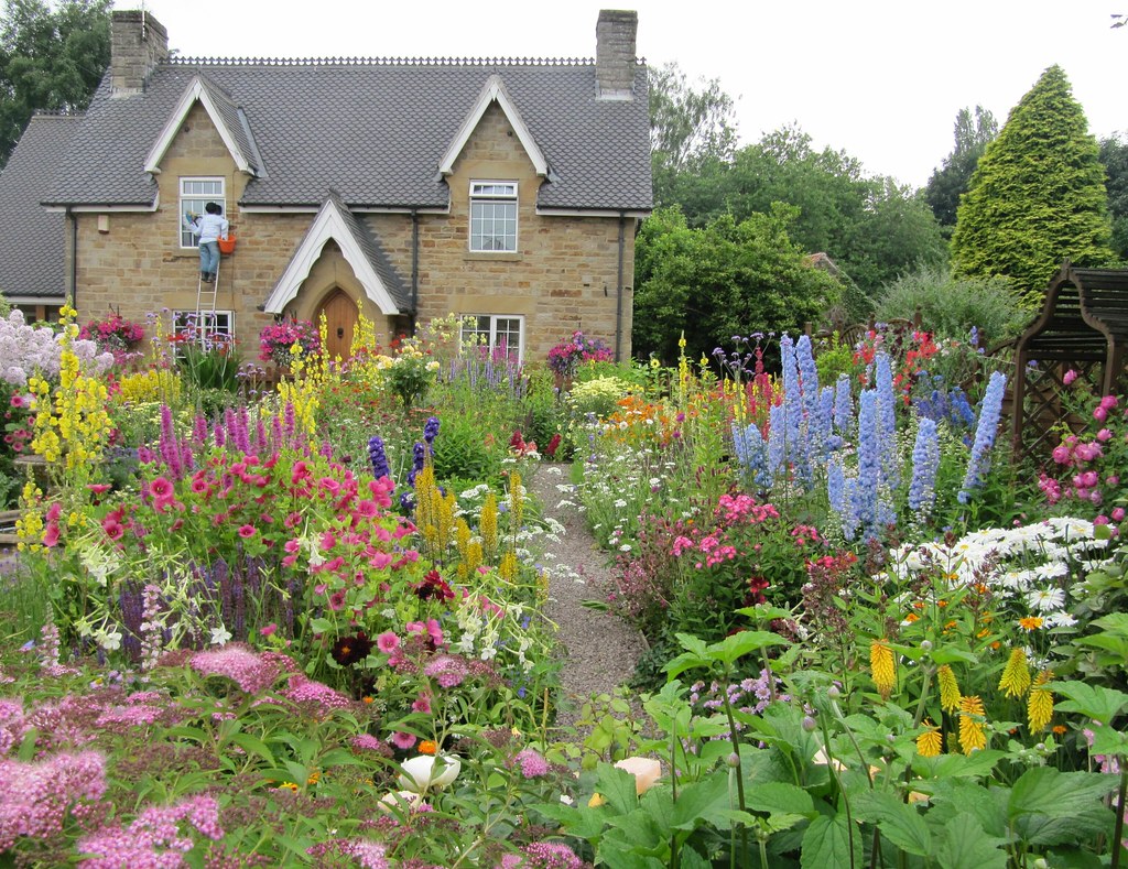 Romantisk cottage garden havdedesign inspiration