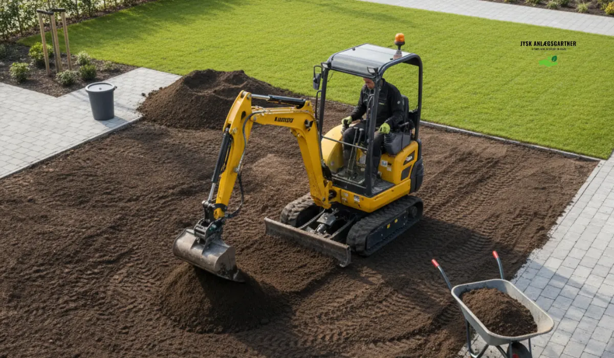Hvor meget jord har du brug for ved hævning af terræn