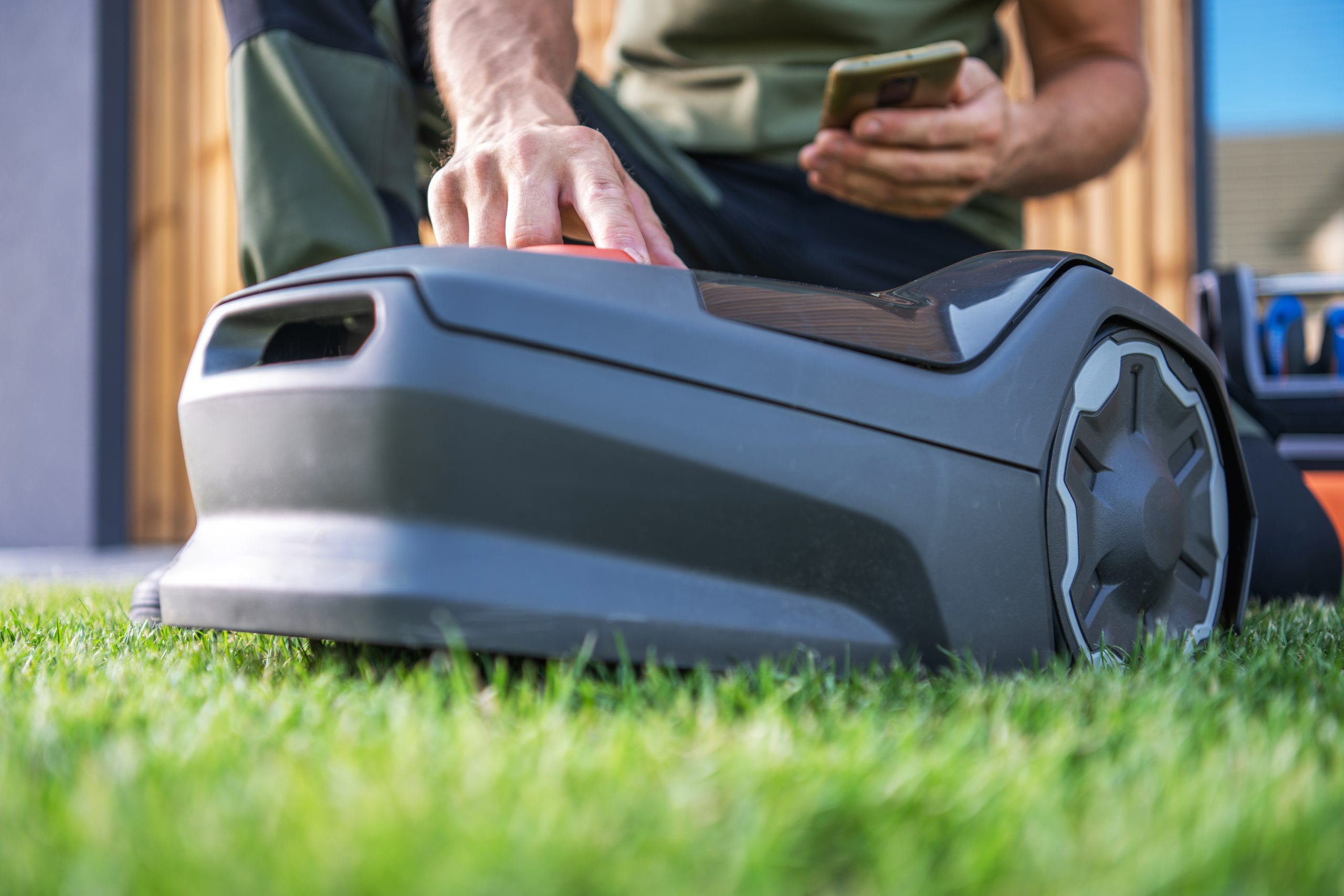 Robotplæneklipper opsætning