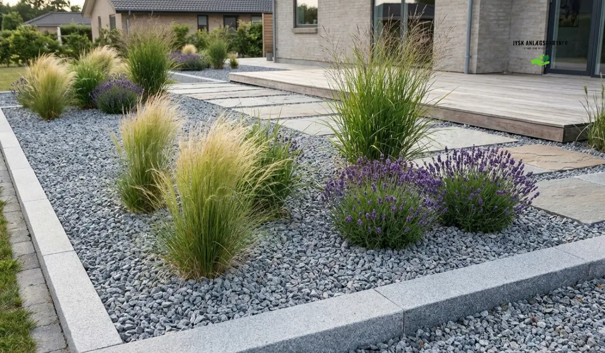 Sådan kombinerer du dekorative sten og planter