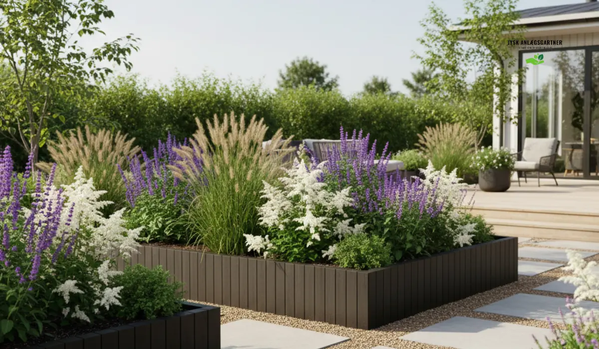 Sådan skaber du en harmonisk kombination af planter og hårde belægninger